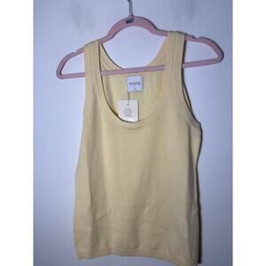 NWT Posse Finley Butter Yellow Tank Sz M